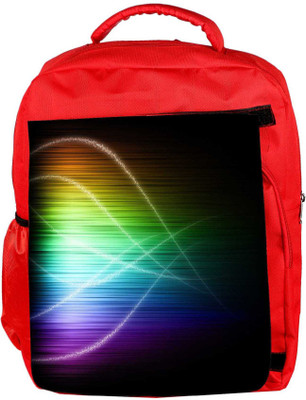 

Snoogg Eco Friendly Canvas Multicolor Abstract Design Designer Backpack Rucksack School Travel Unisex Casual Canvas Bag Bookbag Satchel 5 L Backpack(Red)