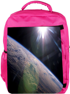 

Snoogg Eco Friendly Canvas Abstract Earth Designer Backpack Rucksack School Travel Unisex Casual Canvas Bag Bookbag Satchel 5 L Backpack(Pink)