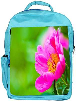 

Snoogg Eco Friendly Canvas Lite Color Flower Designer Backpack Rucksack School Travel Unisex Casual Canvas Bag Bookbag Satchel 5 L Backpack(Blue)