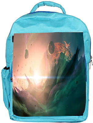 

Snoogg Eco Friendly Canvas Explosion Fantasy Designer Backpack Rucksack School Travel Unisex Casual Canvas Bag Bookbag Satchel 5 L Backpack(Blue)