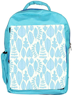 

Snoogg Eco Friendly Canvas Blue Leaves Designer Backpack Rucksack School Travel Unisex Casual Canvas Bag Bookbag Satchel 5 L Backpack(Blue)