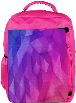

Snoogg Eco Friendly Canvas Abstract Purple Pattern Designer Backpack Rucksack School Travel Unisex Casual Canvas Bag Bookbag Satchel 5 L Backpack(Pink)