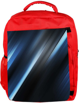 

Snoogg Eco Friendly Canvas Blue And Grey Layers Designer Backpack Rucksack School Travel Unisex Casual Canvas Bag Bookbag Satchel 5 L Backpack(Red)