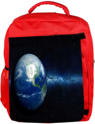 

Snoogg Eco Friendly Canvas Earth North America Backpack Rucksack School Travel Unisex Casual Canvas Bag Bookbag Satchel 5 L Backpack(Red)