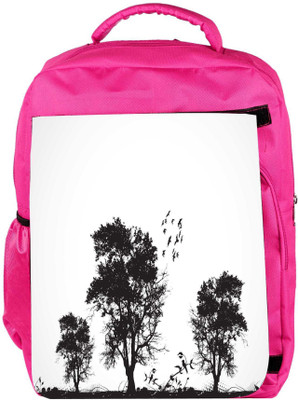 

Snoogg Eco Friendly Canvas Vector Grunge Background With Trees Backpack Rucksack School Travel Unisex Casual Canvas Bag Bookbag Satchel 5 L Backpack(Pink)