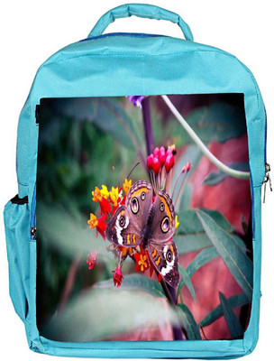 

Snoogg Eco Friendly Canvas Abstract Unique Butterfly Designer Backpack Rucksack School Travel Unisex Casual Canvas Bag Bookbag Satchel 5 L Backpack(Blue)