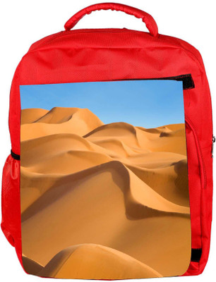 

Snoogg Eco Friendly Canvas Sunny Desert Designer Backpack Rucksack School Travel Unisex Casual Canvas Bag Bookbag Satchel 5 L Backpack(Red)
