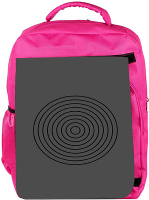 

Snoogg Eco Friendly Canvas Circular Target 2902 Backpack Rucksack School Travel Unisex Casual Canvas Bag Bookbag Satchel 5 L Backpack(Pink)
