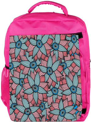 

Snoogg Eco Friendly Canvas Abstract Floral Background Backpack Rucksack School Travel Unisex Casual Canvas Bag Bookbag Satchel 5 L Backpack(Pink)