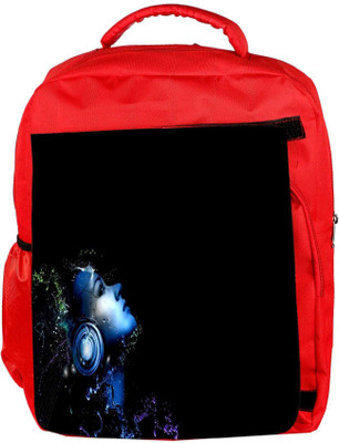 

Snoogg Eco Friendly Canvas Music Listener Designer Backpack Rucksack School Travel Unisex Casual Canvas Bag Bookbag Satchel 5 L Backpack(Red)