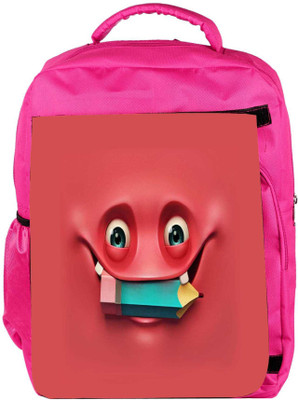 

Snoogg Eco Friendly Canvas Nerdy Ghost 2670 Backpack Rucksack School Travel Unisex Casual Canvas Bag Bookbag Satchel 5 L Backpack(Pink)