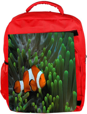 

Snoogg Eco Friendly Canvas Neo Designer Backpack Rucksack School Travel Unisex Casual Canvas Bag Bookbag Satchel 5 L Backpack(Red)