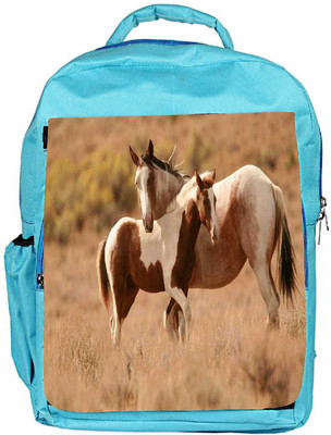 

Snoogg Eco Friendly Canvas Colorful Abstract Horse Designer Backpack Rucksack School Travel Unisex Casual Canvas Bag Bookbag Satchel 5 L Backpack(Blue)