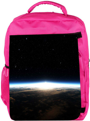 

Snoogg Eco Friendly Canvas Satelite Designer Backpack Rucksack School Travel Unisex Casual Canvas Bag Bookbag Satchel 5 L Backpack(Pink)