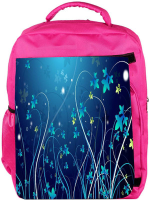 

Snoogg Eco Friendly Canvas Underwater Plants Designer Backpack Rucksack School Travel Unisex Casual Canvas Bag Bookbag Satchel 5 L Backpack(Pink)