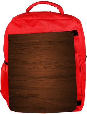 

Snoogg Eco Friendly Canvas Wood Texture Designer Backpack Rucksack School Travel Unisex Casual Canvas Bag Bookbag Satchel 5 L Backpack(Red)