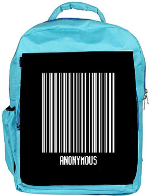 

Snoogg Eco Friendly Canvas Anonymous Barcode Designer Backpack Rucksack School Travel Unisex Casual Canvas Bag Bookbag Satchel 5 L Backpack(Blue)
