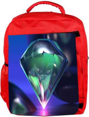 

Snoogg Eco Friendly Canvas Diamond 3D Designer Backpack Rucksack School Travel Unisex Casual Canvas Bag Bookbag Satchel 5 L Backpack(Red)