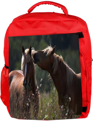 

Snoogg Eco Friendly Canvas Horse And Snow Designer Backpack Rucksack School Travel Unisex Casual Canvas Bag Bookbag Satchel 5 L Backpack(Red)