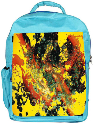 

Snoogg Eco Friendly Canvas Paint Splattered In Water Designer Backpack Rucksack School Travel Unisex Casual Canvas Bag Bookbag Satchel 5 L Backpack(Blue)