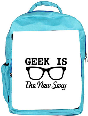 

Snoogg Eco Friendly Canvas Geek Is The New Sexy Backpack Rucksack School Travel Unisex Casual Canvas Bag Bookbag Satchel 5 L Backpack(Blue)