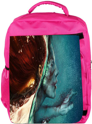 

Snoogg Eco Friendly Canvas Zombie Red Head Designer Backpack Rucksack School Travel Unisex Casual Canvas Bag Bookbag Satchel 5 L Backpack(Pink)