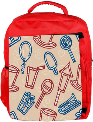 

Snoogg Eco Friendly Canvas Lollipop Designer Backpack Rucksack School Travel Unisex Casual Canvas Bag Bookbag Satchel 5 L Backpack(Red)