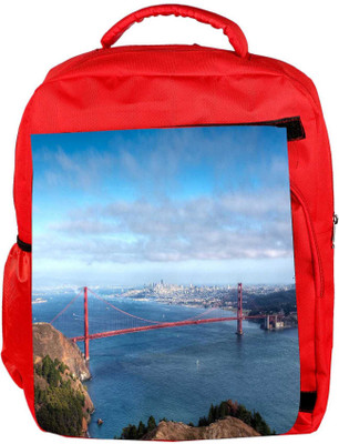 

Snoogg Eco Friendly Canvas Red Sealing Designer Backpack Rucksack School Travel Unisex Casual Canvas Bag Bookbag Satchel 5 L Backpack(Red)