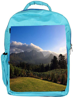 

Snoogg Eco Friendly Canvas Abstract Nature Designer Backpack Rucksack School Travel Unisex Casual Canvas Bag Bookbag Satchel 5 L Backpack(Blue)