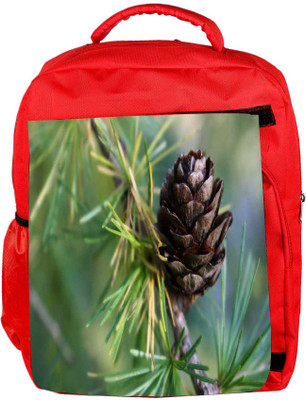 

Snoogg Eco Friendly Canvas Wooden Flower Designer Backpack Rucksack School Travel Unisex Casual Canvas Bag Bookbag Satchel 5 L Backpack(Red)