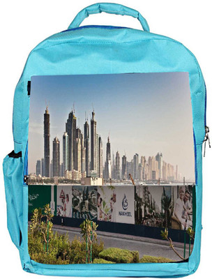 

Snoogg Eco Friendly Canvas Nakheel Designer Backpack Rucksack School Travel Unisex Casual Canvas Bag Bookbag Satchel 5 L Backpack(Blue)