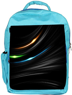 

Snoogg Eco Friendly Canvas Multicolor Light In Black Background Designer Backpack Rucksack School Travel Unisex Casual Canvas Bag Bookbag Satchel 5 L Backpack(Blue)