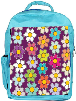

Snoogg Eco Friendly Canvas Seamless Floral Pattern Flowers Texture Daisy Backpack Rucksack School Travel Unisex Casual Canvas Bag Bookbag Satchel 5 L Backpack(Blue)
