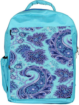

Snoogg Eco Friendly Canvas Paisley Print Blue Backpack Rucksack School Travel Unisex Casual Canvas Bag Bookbag Satchel 5 L Backpack(Blue)