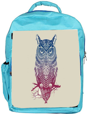 

Snoogg Eco Friendly Canvas Owl Paint Backpack Rucksack School Travel Unisex Casual Canvas Bag Bookbag Satchel 5 L Backpack(Blue)