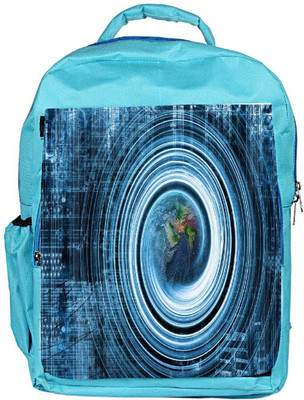 

Snoogg Eco Friendly Canvas Abstract Internet Background Backpack Rucksack School Travel Unisex Casual Canvas Bag Bookbag Satchel 5 L Backpack(Blue)