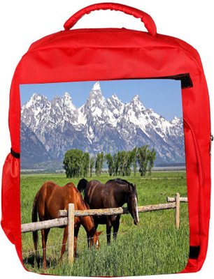 

Snoogg Eco Friendly Canvas Lite And Brown Horse Designer Backpack Rucksack School Travel Unisex Casual Canvas Bag Bookbag Satchel 5 L Backpack(Red)