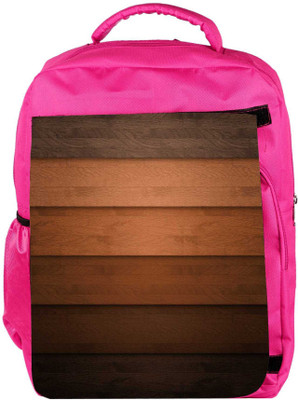 

Snoogg Eco Friendly Canvas Multicolor Wood Design Designer Backpack Rucksack School Travel Unisex Casual Canvas Bag Bookbag Satchel 5 L Backpack(Pink)