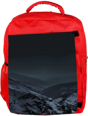 

Snoogg Eco Friendly Canvas Nature Earth Dark Designer Backpack Rucksack School Travel Unisex Casual Canvas Bag Bookbag Satchel 5 L Backpack(Red)