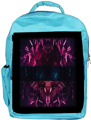 

Snoogg Eco Friendly Canvas Neon Mask Made Of Shards 2667 Backpack Rucksack School Travel Unisex Casual Canvas Bag Bookbag Satchel 5 L Backpack(Blue)