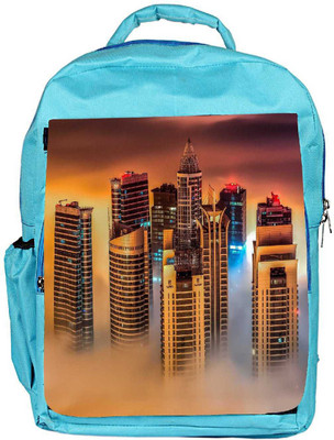 

Snoogg Eco Friendly Canvas Group Of Building Designer Backpack Rucksack School Travel Unisex Casual Canvas Bag Bookbag Satchel 5 L Backpack(Blue)