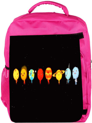 

Snoogg Eco Friendly Canvas Minimalistic Solar Designer Backpack Rucksack School Travel Unisex Casual Canvas Bag Bookbag Satchel 5 L Backpack(Pink)