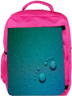 

Snoogg Eco Friendly Canvas Small Foot Prints Designer Backpack Rucksack School Travel Unisex Casual Canvas Bag Bookbag Satchel 5 L Backpack(Pink)