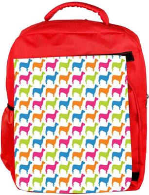 

Snoogg Eco Friendly Canvas Cant Get Enough Of Dogs Backpack Rucksack School Travel Unisex Casual Canvas Bag Bookbag Satchel 5 L Backpack(Red)