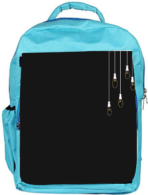 

Snoogg Eco Friendly Canvas Bulbs Designer Backpack Rucksack School Travel Unisex Casual Canvas Bag Bookbag Satchel 5 L Backpack(Blue)