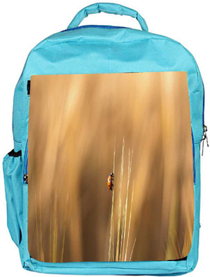 

Snoogg Eco Friendly Canvas Flying Beatel Designer Backpack Rucksack School Travel Unisex Casual Canvas Bag Bookbag Satchel 5 L Backpack(Blue)