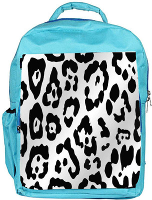 

Snoogg Eco Friendly Canvas Leopard Skin White And Black Backpack Rucksack School Travel Unisex Casual Canvas Bag Bookbag Satchel 5 L Backpack(Blue)