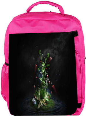 

Snoogg Eco Friendly Canvas Abstract Kid Designer Backpack Rucksack School Travel Unisex Casual Canvas Bag Bookbag Satchel 5 L Backpack(Pink)