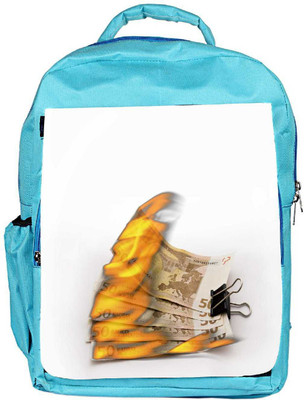 

Snoogg Eco Friendly Canvas Burning Euro Zjgf Backpack Rucksack School Travel Unisex Casual Canvas Bag Bookbag Satchel 5 L Backpack(Blue)