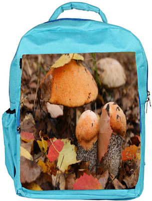 

Snoogg Eco Friendly Canvas Orange Mushroom Designer Backpack Rucksack School Travel Unisex Casual Canvas Bag Bookbag Satchel 5 L Backpack(Blue)